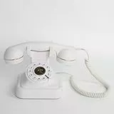 RDYMONKEY Audio-Gästebuch Hochzeit, Retro-Telefon für persönliche Sprachnachrichten, Gästebuch Alternative für Hochzeiten, Partys & Geburtstage, 8GB Speicher (Weiß)