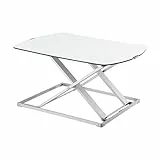 RICOO Schreibtischaufsatz höhenverstellbar TS1111 Stehpult Aufsatz Schreibtisch Ergonomisch Stehschreibtisch Tischaufsatz Stehtisch Klappbar Monitorständer