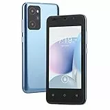 Vikye Entsperrte Smartphones, 4,66-Zoll-HD-Bildschirm, Entsperrte Mobiltelefone, 512 MB RAM, 4 GB ROM, 2 MP 5 MP-Kamera, 2200 MAh, Entsperrtes Telefon mit Gesichtserkennung(Hellblau)