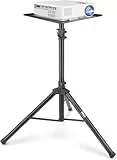 Pyle Laptop Ständer höhenverstellbar – Laptopständer & Projektorständer für Bühne, Büro & Studio, klappbar, robust, 107 –139 cm Höhe, für Notebook, Beamer, DJ & Präsentationen
