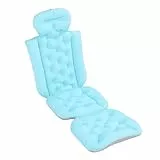 Ergonomisches Ganzkörper-Badekissen, Luxuriöses Badewannenkissen: Unterstützung für Kopf, Nacken, Schultern, Rücken, Gesäß und Beine, Verlängerte Doppelsitze,