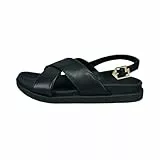 TT bagatt Damen Sandaletten, Frauen Sandalen,Sommersandalen,bequem,flach,Sommerschuhe,Freizeitschuhe,offene Schuhe,schwarz (1000),38 EU/EU UK