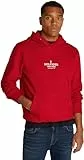 Tommy Hilfiger Herren Hoodie mit Kapuze, Mehrfarbig (Medium Red), XL