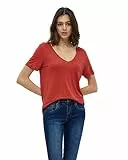 Desires Jilly T-Shirt Damen | Tshirt Damen Weiss | Frühling Bluse T Shirt Damen Kurzarm | Shirt Damen Elegant Mit Kurzen Ärmeln | Damen Tshirt Größen