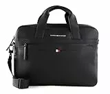 Tommy Hilfiger Herren Laptoptasche Essential PU Computer Bag 14 Zoll, Schwarz (Black), Einheitsgröße