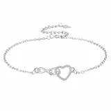 Yinsen Unendlichkeit Armband Silber 925 mit Herz Armbände für Damen Schmuck Valentinstag Muttertag Weihnachten Geburtstags Geschenk für Frauen