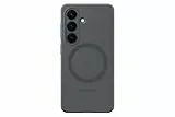 Samsung Silicone Magnet Smartphone Case EF-ES942, Hülle für das Galaxy S26, Handy-Hülle mit Magnetring zur Anbringung von Zubehör, Carbon-Look, Schutz Case, stoßfest, dünn und griffig, Black