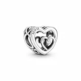 Pandora Charm Herz 'MOM' Silber 790800C00