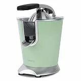 H.Koenig Elektrische Zitruspresse AGR88 BPA-frei, Orangen-, Zitronen-, Grapefruitsaft, Schnell, Automatisch, Leise, Leistungsstark, 160 W, Tropfstopp, Spülmaschinengeeignet, Pastellgrün