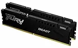 Kingston FURY Beast Schwarz DDR5 32GB (2x16GB) 5600MT/s CL36 DIMM Desktop Gaming Speicher Kit mit 2 AMD EXPO und Intel XMP - KF556C36BBEK2-32