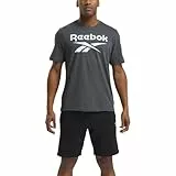 Reebok Herren Id-Big Logo T-Shirt, DGREYH, S