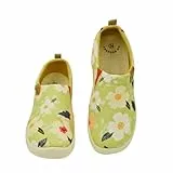 HD HUSHDAS Casual Walking Shoes Einfache Kletterschuhe Leichtes Sneaker Bequeme Reise Loafers Stylisches Gedrucktes Flat Mehrere Farben Blumen(40,EU Schuhgrößensystem)