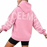 Generisch Hoodie Elegantes Kapuzen-Sweatshirt Hoodie Basic Elegante Sweatshirts mit (M)