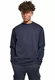 Urban Classics Herren Sweatshirt Crewneck Fleece-Sweatshirt, lässiges Sweatshirt für Männer, Loose Fit, erhältlich in vielen Farbvarianten, Größen S-5XL
