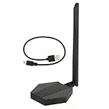 ciciglow Externe USB-Antenne, 2,4 G 5 G Dualband 300 Mbit/s Computerantenne WiFi-Netzwerkadapter für Desktop-Computer Laptop