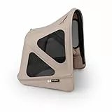 Bugaboo Donkey 6 Sonnendach mit Lüftungsfenstern, ausziehbar für zusätzlichen und optimalen Sonnenschutz, wasserabweisend, kompatibel mit allen Bugaboo Donkey Kinderwagen, Desert Taupe