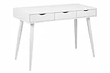 AC Design Furniture Schreibtisch Ivar, weiss, MDF, B: 50 x T: 110 x H: 77 cm