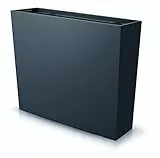 Prosperplast Urbi Case Middle Pflanzkübel mit Innentopf Pflanztrog Blumentrog für Innen- und Außenbereich Rechteckig Kunststoff 770x235x686mm Anthrazit