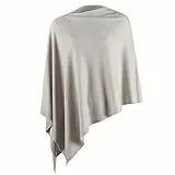 Fomolom Damen-Poncho-Pullover, vielseitig, leicht, einfarbig, gestrickt, Schultertuch, Umhang, Schal, Zubehör für Damen, Einheitsgröße
