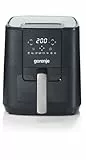 Gorenje AF1350DWB Heißluftfritteuse / 1.350 Watt/Korb 5,4 Liter mit Sichtfenst / 8 Automatik Programme/Antihaft-Beschichtung/LED Anzeige/B x H x T: 28 × 35,3 × 32,1 cm/Schwarz