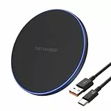 35W Schnellladung Wireless Charger, Induktive Ladestation 35W für Phone 16/17/15/14/13/12/11 Pro Max, Galaxy S24/S23/S22/S21/S20, Goog PIXL und Bluetooth-Kopfhörer, Qi-Ladepad, Sicheres Ladegerät