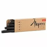 Dingbats - Ātopen Fineliner Schwarz Stifte Set - 4er Pack Feine Spitze - Wasserdicht, Pigmentliner Set für Zeichnen und Schreiben ohne Verschmieren