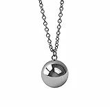 DP DESIGN Halskette mit Engelsrufer Halskette Silber 2,2 cm Länge 126 cm Sterling Silber ohne Edelstein, Sterling Silber, Kein Edelstein