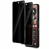TuFun Schutzfolie für Nothing Phone 3A/3A Pro 5G für Panzerglas Sichtschutz, [2 Stück] Anti-Spy Displayschutz, 9H Härte Sichtschutzfolie, Anti-Spähen, Blasenfreie Privacy Schutzglas - Schwarz