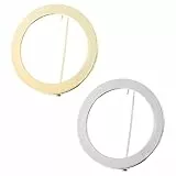 GALPADA Runde Brosche Pin 2 Stück Metall Legierung 31mm Sicherheitsnadel Kleidung Zubehör Dekorative Kreis Schnalle für Damen Schal Anzug Taschen Selbstgemacht Accessoire
