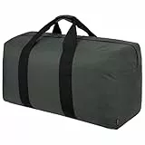 Vorspack Extra Große Reisetasche für Herren Damen - 100L Leichte Faltbare Reisetasche Wasserdicht Reisetaschen Aufbewahrungstasche für Reisen Weekender Camping Übernachtung - Grau