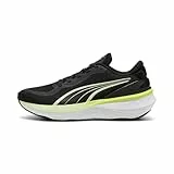 Puma Unisex SCEND PRO 2 Straßen-Laufschuh, Black-Apple Spritz-LUX Lime, 44 EU, Puma Black Apple Spritz Lux Lime, 44.5 EU