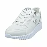 BAGATT Sneaker - Weiß/Silber Leder/Synthetik Schuhgröße 39, Weite Normal