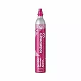 Sodastream Quick Connect CO2-Zylinder, Reservezylinder für bis zu 60LSprudelwasser, Pink, kompatibel mit Terra, E-Terra, Duo, E-Duo, Art, Gaia, Crystal 3.0 und ENSO