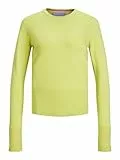 Jack & Jones Pullover Damen, Limeade/Detail:w/Confetti Necktape, S