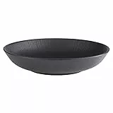 APS 85060 Schale NERO, Ø 22,5 cm, Höhe 4,5 cm, Melamin, schwarz, 0,8 Liter