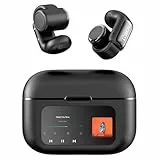 Open Ear Kopfhörer Bluetooth 5.4,Clip On Kopfhörer Knochenschall mit LED-Display und 4 GB Speicher,Open Earbuds Kabellos Kopfhörer, 36 Stunden Spielzeit, Sportkopfhörer für Fitness Laufen