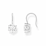 Thomas Sabo Ohrhänger mit großem, weißem Zirkonia 925 Sterlingsilber H2287-051-14
