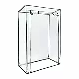 Relaxdays Gewächshaus für Tomaten 150 x 100 x 50 cm HxBxT, Schrägdach Foliengewächshaus mit PVC Folie, transparent, Tomatengewächshaus Diagonales Dach
