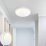 zemty 2Stück/3Farben 3000/4000/6500K LED Deckenleuchte Flach, 8W 900LM Ø12cm Deckenleuchten, Rund Ultra Dünn Deckenlampe LED Lampen Deckenlampen,Deckenbeleuchtung für Badezimmer,Küche