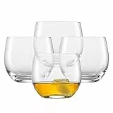 SCHOTT ZWIESEL Whiskyglas For You (4er-Set), bauchige Tumbler für Whisky, spülmaschinenfeste Tritan-Kristallgläser, Made in Germany (Art.-Nr. 121876), Kristall