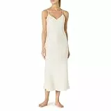Amazon Essentials Damen-Nachthemd, weiches Satin, ärmellos, elfenbeinfarben, Größe M