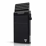 TOYFID Minimalistische Brieftasche-RFID-Schutz-Kartenhalter-Pop up Geldbörse-Schlankes Kreditkartenetui mit Münzfach（1pcs
