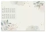 SIGEL H6304 Papier-Schreibtischunterlage DIN A2, Kalender 2026 - 2027, 30 Blatt, Schreibunterlage aus nachhaltigem Papier