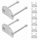 YARNOW 8 Stück Befestigungsmaterial aus Edelstahl für Rollschuhplatten mit Optimierter Stoßdämpfung und Einfacher Montage Geeignet für Doppelreihen Skatebasis und Freizeit Sowie