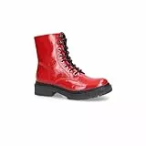 Dockers by Gerli Damen Klassische Stiefeletten, Frauen Stiefeletten,Wechselfußbett,flach,Boots,Stiefel,Bootee,Booties,hellrot,41 EU
