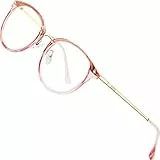 ATTCL Unisex blaulichtfilter brille computerbrille zum Blockieren von UV-Kopfschmerz [Augenbelastung Reduzieren] Gaming Brillen(Herren/Damen) 19702 Rosa