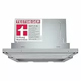 Bosch DFR067A52, Stiftung Warentest Testsieger* Serie 4 Flachschirmhaube, 60 cm breit, für Um- & Abluftbetrieb, Made in Germany, Leiser Betrieb, LED-Beleuchtung für gleichmäßiges Licht, Kurzhubtasten
