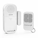Fosmon Funk Magnet Sicherheit SOS/Notfall Sensor Alarmanlage & Anti-Diebstahl-Alarm-System (130db Super Laut)[Wireless|Fernbedienung|Drahtlos|Batterie]für Fenster/Tür - Weiß