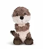 NICI Kuscheltier Otter Oda 25 cm – naturgetreues Stofftier aus weichem Plüsch zum Kuscheln und Spielen, niedliches Plüschtier für Kinder & Erwachsene, 49153, tolle Geschenkidee, beige & grau