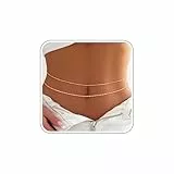 ZOERAY 2Stück Bauchkette Gold Damen Wasserfest 18K Vergoldet Körperkette Waist Beads Geschichtet Taillenkette mit Perlen Verstellbare Bikini Body Belly Chain HüFtkette Körperschmuck für Frauen MäDchen